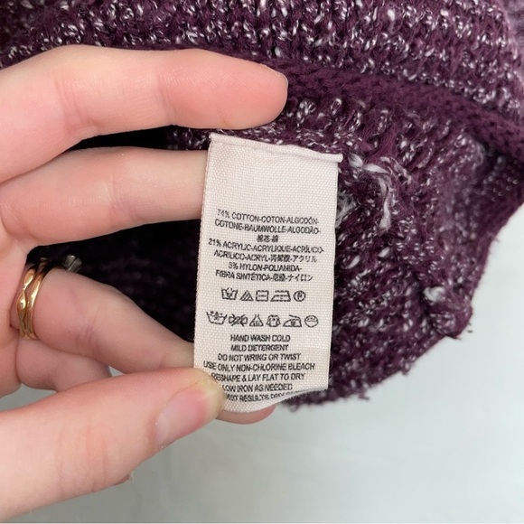 Free People Under Your Spell 3/4 Sleeve Oversized Slouchy Sweater - Picture 8 of 9